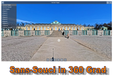 Sans-Souci in 360 Grad